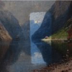 Bearbeiteter Ausschnitt des Ölgemäldes Naeröfjord