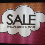 Graphic featuring the word Sale