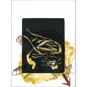 Art by Antoni Tàpies at Berliner Bilder Galerie in Berlin
