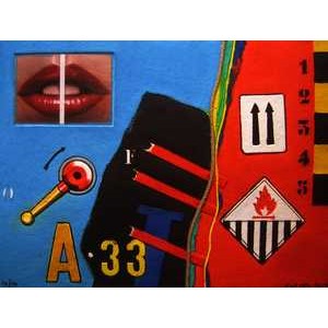Art by Peter Klasen at Berliner Bilder Galerie in Berlin
