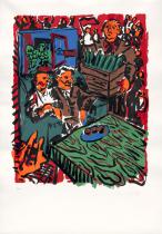 Art by Jörg Immendorff at Berliner Bilder Galerie in Berlin