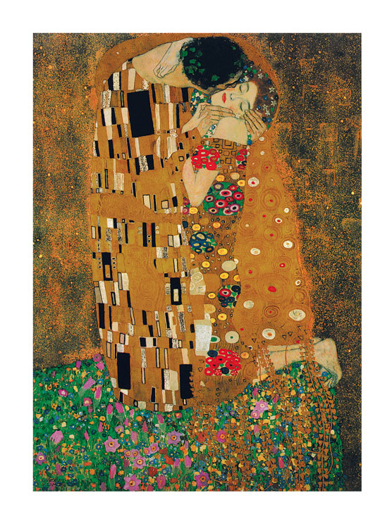 Kunstdruck Der Kuss nach Gustav Klimt