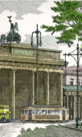 Radierung Brandenburger Tor